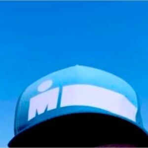 ISO Blue Ironman trucker hat